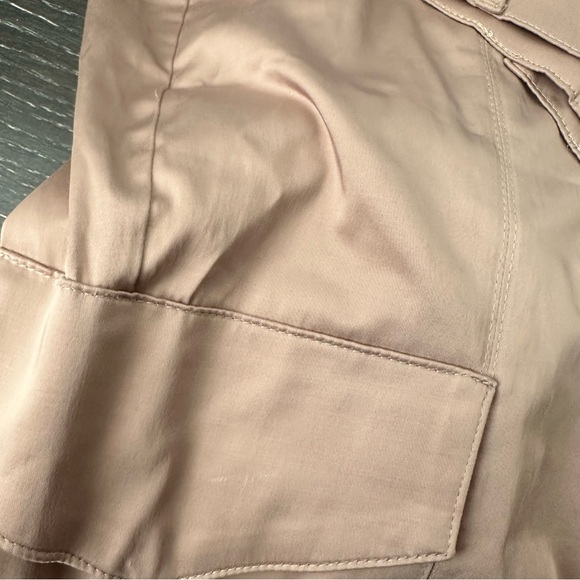 Zara Satin Finish Cargo Pants - Picture 4 of 5